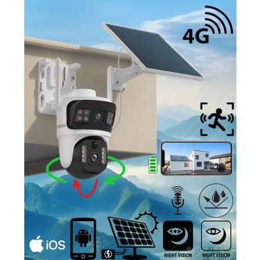 Sim Kartlı 4g 2 Kameralı Solar Panelli Güneş Enerjili Fiyatı