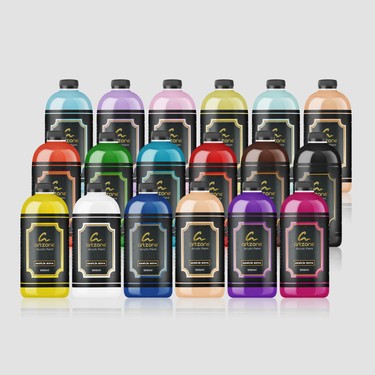 Artzone Akrilik Boya Seti - Tüm Renkler 18 Renk x 500ML + Fiyatı