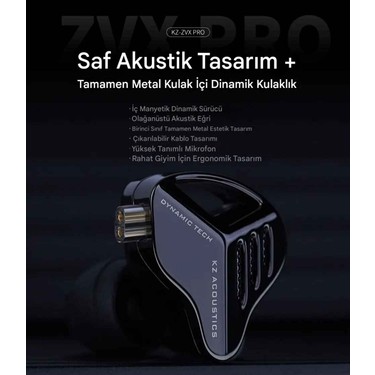イヤホン koc Sipariş Vakti Kz Zvx Pro Saf Akustik Tasarım | Tamamen Metal Fiyatı