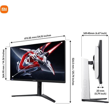 Xiaomi Mini LED Gaming Monitor G Pro 27i - 27 WQHD 2560 x Fiyatı