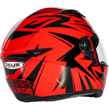 Zeus ZS-811A Al-34 Red Black Kapalı Kask Fiyatı