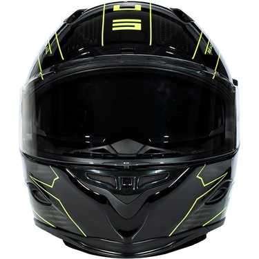 Zeus ZS-1800B Gloss Carbon AM8 Fluo Yellow Kapalı Kask Fiyatı