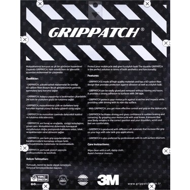 Grippatch ZX4RR 2025 ile Uyumlu Kaydırmaz 6D Karbon 8 Parça Fiyatı
