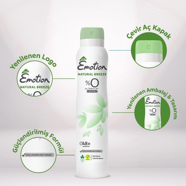 Emotion Natural Breeze Kadın Vegan Deodorant 6x200 ml Doğal Fiyatı