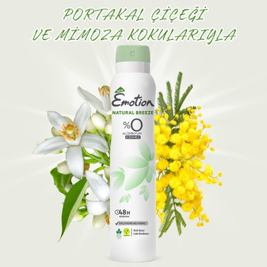 Emotion Natural Breeze Kadın Vegan Deodorant 6x200 ml Doğal Fiyatı