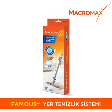 Macromax Famous+ Düz Mop Yer Temizlik Sistemi, Islak ve Kuru Fiyatı