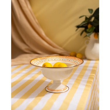 Madame Coco Rodez Ayaklı Meyve Kasesi - Turuncu - 30 cm Fiyatı