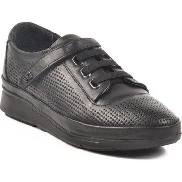 DAY6　ヨンケイ⒅ Voyager 7666 Z Siyah-Siyah Hakiki Deri Kadın Günlük Ayakkabı Fiyatı