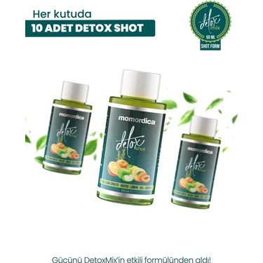 Momordica Detox Mix Shot 10 Adet Yeşil Elma Sirkesi Aromalı Fiyatı