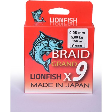 Oltamix Lıonfısh X9 Braıd Grand 150 mt Örgü Ip Yeşil Süper Fiyatı