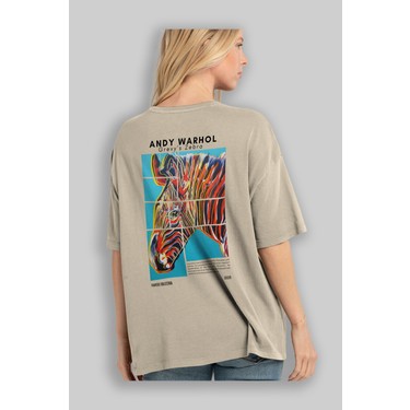 Andy Warhol Arka Baskılı Oversize T-Shirt Erkek Kadın Fiyatı