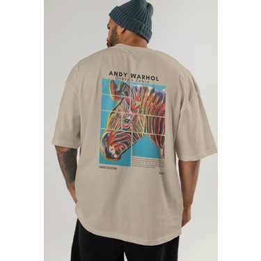 Andy Warhol Arka Baskılı Oversize T-Shirt Erkek Kadın Fiyatı