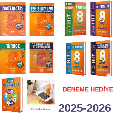 Mozaik Yayınları Lgs Set 2025 4lüsoru Bankası 4lü Hit Kitabı