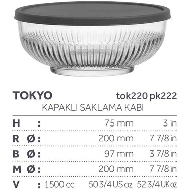 Lav Tokyo Cam Oval Saklama Kabı 4'lü Siyah Kapak Tek Bölmeli Fiyatı