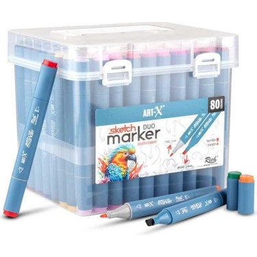 Rich Art-X Sketch Marker Duo 80 Li Set 18051 Fiyatı