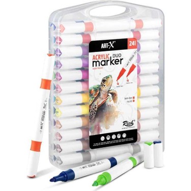 Rich Art-X Acrylic Marker Duo 24 Lü Set 18054 Fiyatı