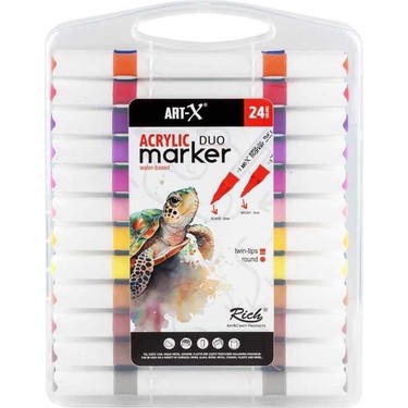 Rich Art-X Acrylic Marker Duo 24 Lü Set 18054 Fiyatı
