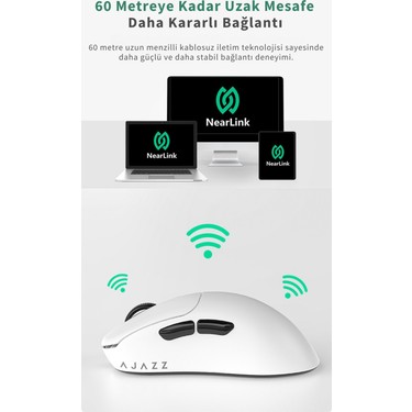 Ajazz AJ179 Nl Near-Link 3 Modlu 1000hz 26.000 Dpı 800 Mah Fiyatı