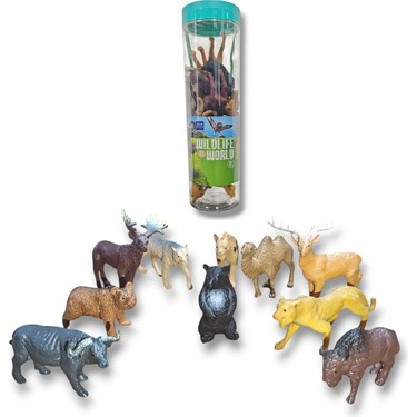 5月末まで　REPTI WILD 互換品　6個セット Brother Toys Tüpte 10 Adet Vahşi Hayvanlar Aslan Ren Geyiği Fiyatı