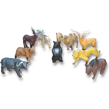 5月末まで　REPTI WILD 互換品　6個セット Brother Toys Tüpte 10 Adet Vahşi Hayvanlar Aslan Ren Geyiği Fiyatı