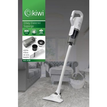 Kiwi KVC-4109 2'si 1 Arada Beyaz Dikey Elektrikli Süpürge Fiyatı