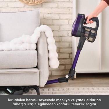 Karaca Vantuz Power Up Max Dikey Süpürge Grape Purple Fiyatı