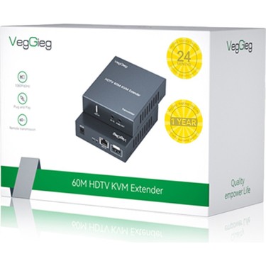 VegGieg 1080P Full HD 60Hz HDMI KVM Extender 60 Metre Fiyatı