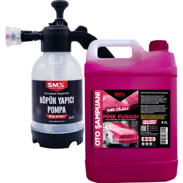 Smx %90 Cilalı Pink Fusion Oto Şampuanı 5 Lt ve 2 Litre Fiyatı