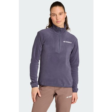 adidas Multi Essentials 1-2 Zip Fleece Kadın Mor Yürüyüş Fiyatı