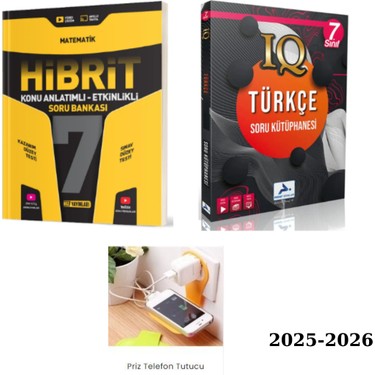 Hız Yayınları 7. Sınıf Hibrit Matematik ve Iq Türkçe Soru Kitabı