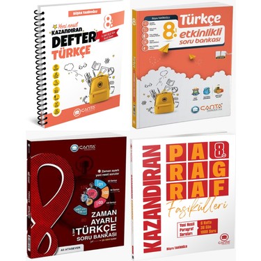 Çanta 2025 8. Sınıf Türkçe Kazanım + Zaman Ayarlı Soru + Kitabı