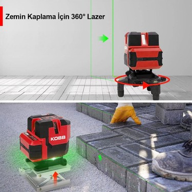 Kobb KBL41GTP 30M 4X90⁰/1X360⁰ Otomatik Hizalamalı Li-Ion Fiyatı
