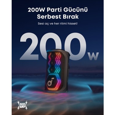 Anker Soundcore Rave 3S 200W Yapay Zeka Destekli Karaoke Fiyatı