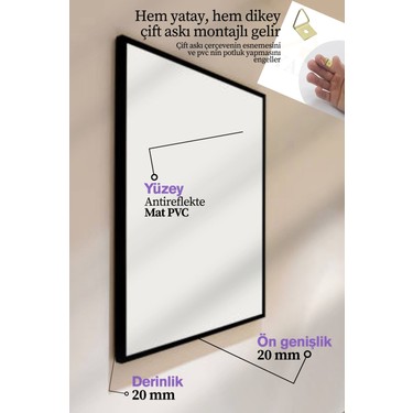 Puzzle Çerçevesi - 48X68 cm 1000 Parça Renkli Siyah Fiyatı
