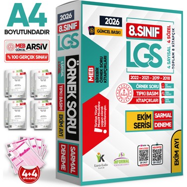 Karakutu Yayınları 2026 8. Sınıf LGS Ekim Ayı MEB Örnek Soru Kitabı
