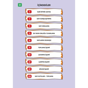 Zoziler 2. Sınıf Matematik Işlem Yeteneği – Çek Kopar Kitap Kitabı