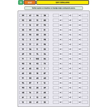 Zoziler 2. Sınıf Matematik Işlem Yeteneği – Çek Kopar Kitap Kitabı