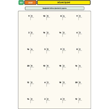 Zoziler 2. Sınıf Matematik Işlem Yeteneği – Çek Kopar Kitap Kitabı