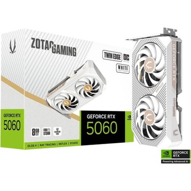 Zotac Geforce Rtx 5060 Gamıng Twın Edge Oc Whıte 8gb Gddr7 Fiyatı