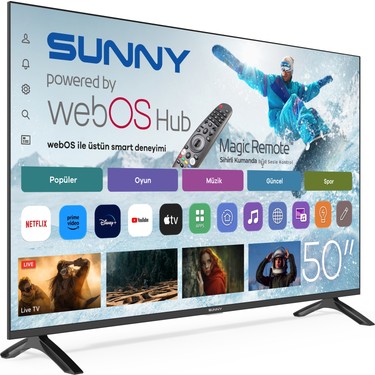 Sunny SN50FMN252 50 127 Ekran Dahili Uydu Alıcılı 4K Ultra Fiyatı