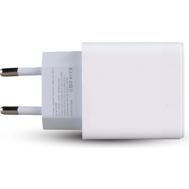 AD88 20W Çift USB Şarj Adaptörü - Hızlı Şarj Cihazı Beyaz Fiyatı
