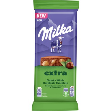 Milka Extra Chunky Whole Hazelnuts Chocolate 190G Fiyatı