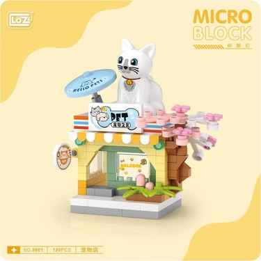 Loz 8601 Mikro Blok Çanta Pet Shop 120 Parça Eğitici Fiyatı