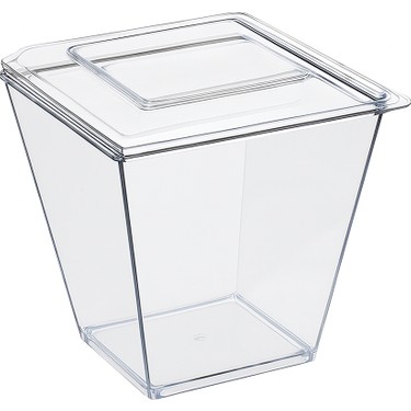 Prizma Mika Plastik+Kapak Küp Sunum Kase 200CC 100 Adet Mika Fiyatı