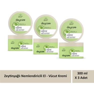 Daycare Zeytinyağlı Nemlendirici El ve Vücut Bakım Kremi 300 Fiyatı