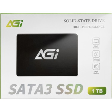 Agi AGI1K0GIMAI238-CB 1TB 3D NAND SATA 2,5 550MB/500MB Fiyatı