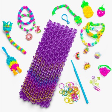 Rainbow Loom Mega Mighty Set 2400 Lastik, 8 Charm, Mega Fiyatı