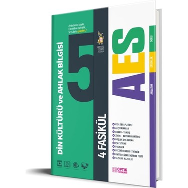 Optik 2026 5. Sınıf Din Kültürü Aes Fasikül Kitabı ve Fiyatı