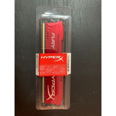 Kingston HyperX Fury Red 8GB 1600MHz DDR3 Ram (HX316C10FR/8) Fiyatı