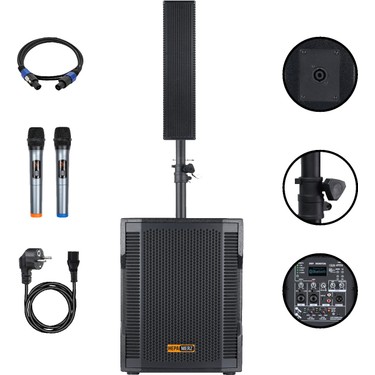 Hepa Merz Handfest Line Array Mikrofonlu Ses Sistemi Aktif Fiyatı